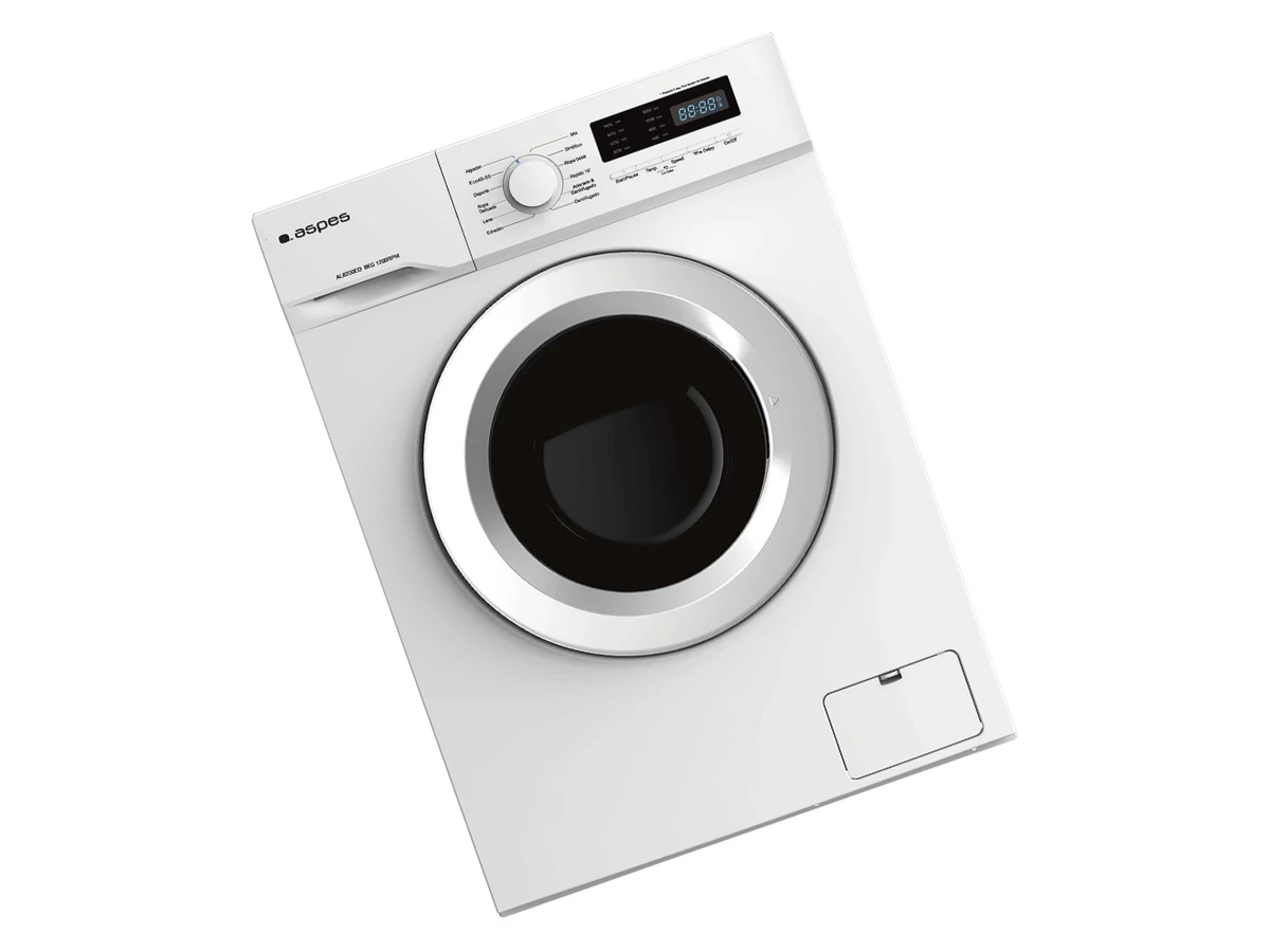 Técnico reparando lavadora Aspes