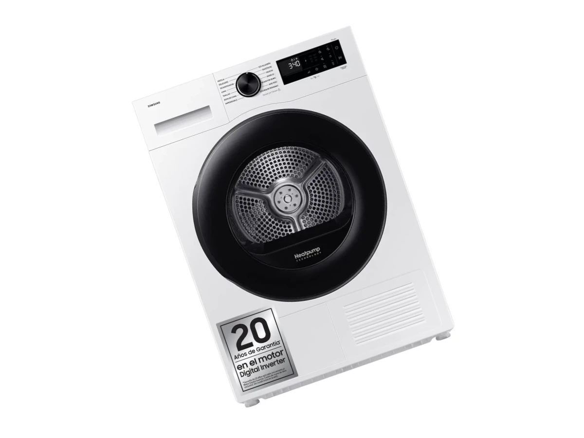 Técnico revisando secadora Samsung