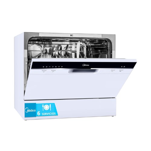 Lavavajillas Midea Compacto Blanco (6 servicios)