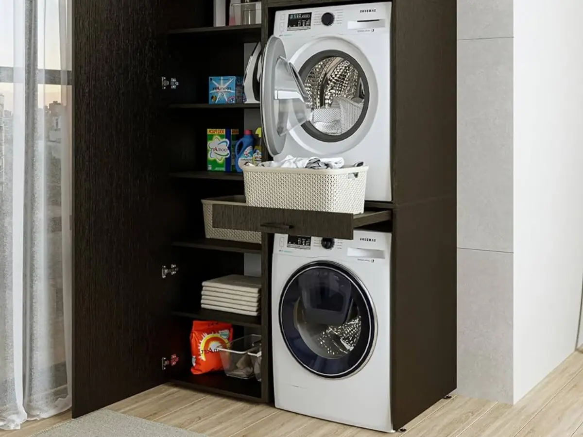 Los mejores armarios para lavadora y secadora