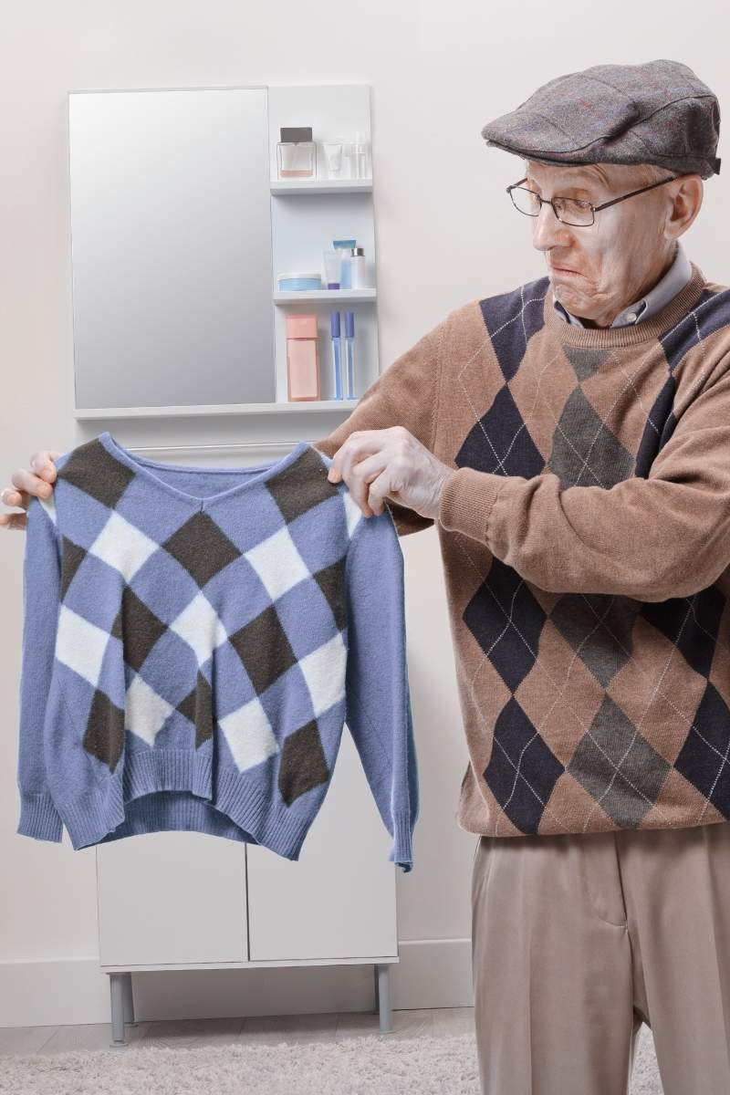 Ropa encogida por la secadora